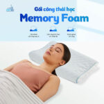 gối chống đau mỏi cổ vai gáy memory foam
