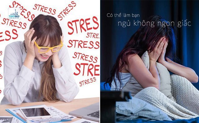 Căng thẳng cũng là nguyên nhân gây mất ngủ thường gặp