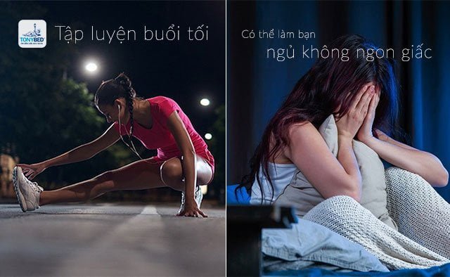 Tập thể dục vào buổi tối sẽ làm cho bạn ngủ không ngon giấc