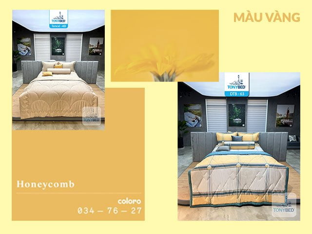 Nên chọn màu sắc trong phòng ngủ như thế nào để ngủ ngon và thư giãn hơn? 4 Phòng ngủ màu vàng