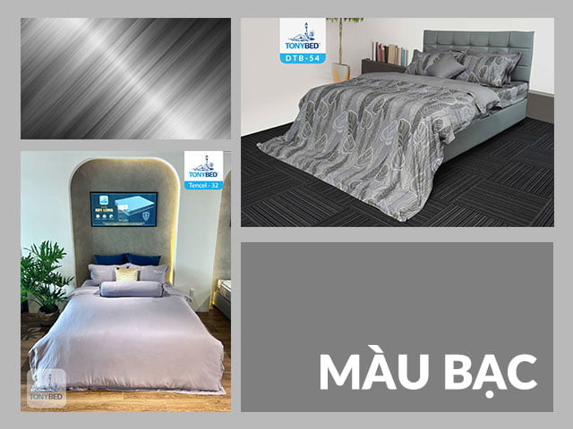 Nên chọn màu sắc trong phòng ngủ như thế nào để ngủ ngon và thư giãn hơn? 7 Phòng ngủ màu bạc