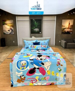 Bộ Drap Ga Trải Giường Cho Bé Họa Tiết Hoạt Hình