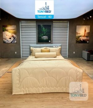 Bộ drap ga trải giường tencel màu mã 40