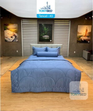 Bộ drap ga trải giường tencel màu - tcm43