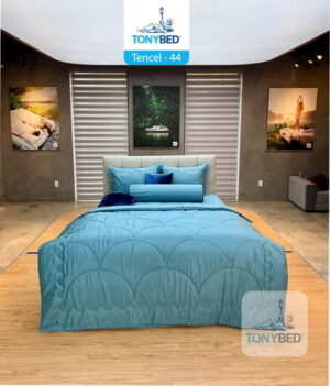 Bộ drap ga trải giường tencel màu - tcm44