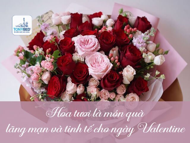 Chọn một bó hoa tươi tặng người yêu sẽ khiến nàng say đắm