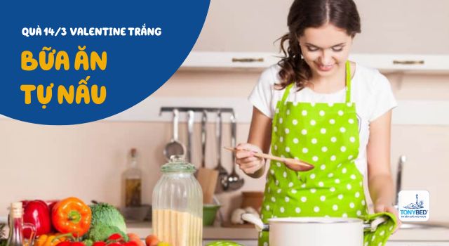 Tự chuẩn bị một bữa ăn ấm áp, lãng mạng cho người yêu của bạn