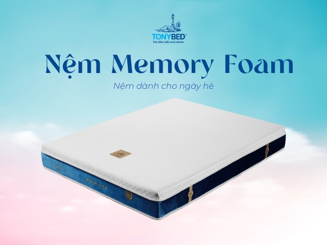 Mua nệm cho người già: Nên chọn nệm cứng hay mềm? 4 Nem Memory Foam nem mat ru giac ngu em