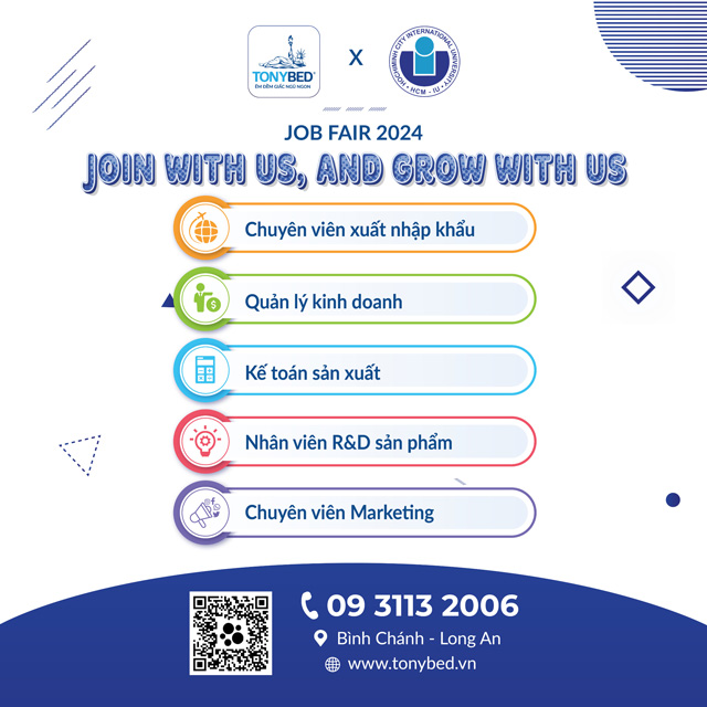 Đặt bút cho ước mơ: Thắp sáng đam mê nghề nghiệp cùng Tonybed tại Ngày hội Việc làm Job Fair 2024 3 job fair 2024 tonybed