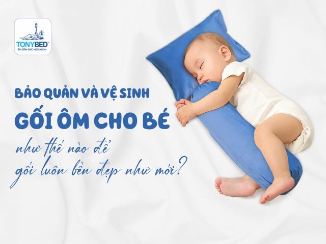 vệ sinh gối ôm cho bé