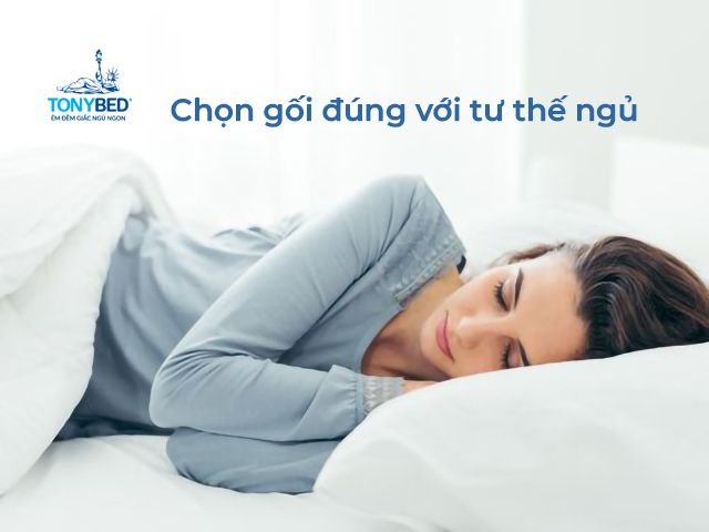 Cách chọn gối nằm đúng tư thế ngủ 1 cach chọn goi nam phu hop voi tu the ngu