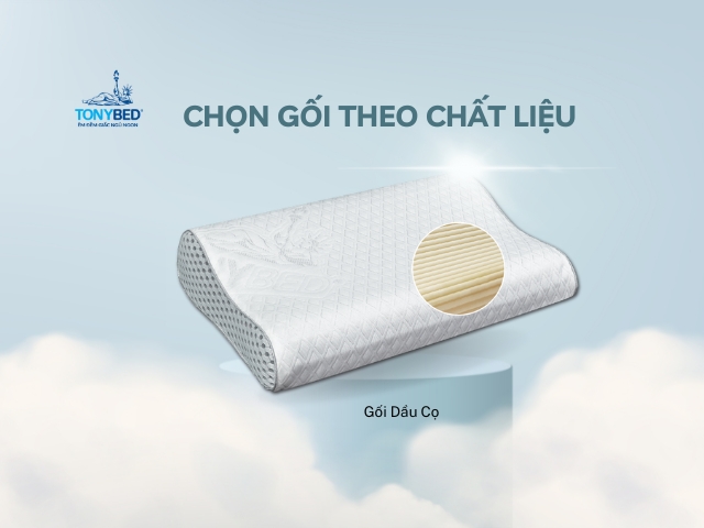 Cách chọn gối nằm đúng tư thế ngủ 5 Chon goi theo chat lieu goi cao su dau co