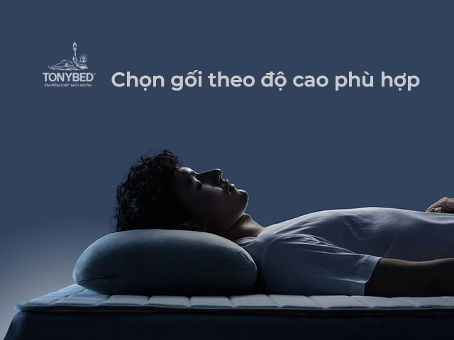 Cách chọn gối nằm đúng tư thế ngủ 2 Chon goi theo do cao phu hop