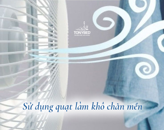 Su dung quat lam kho chan men