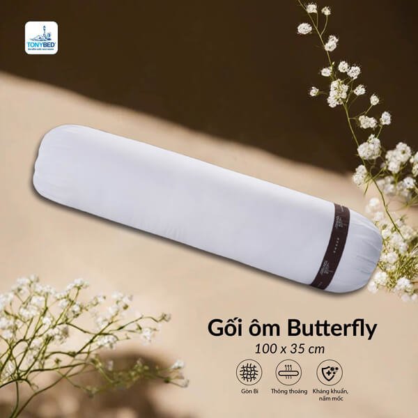 gối ôm gòn cao cấp butterfly